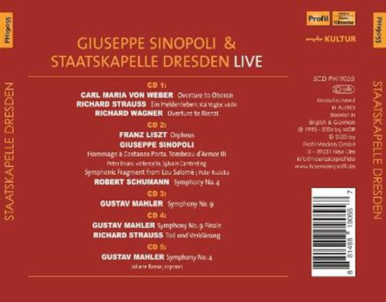 Giuseppe Sinopoli in Dresden - CD - Haenssler Classics