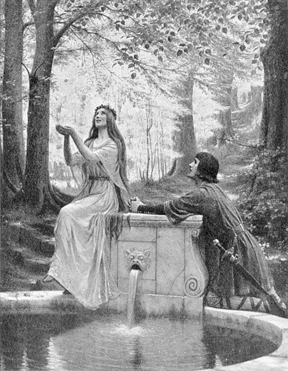 Pelleas und Melisande - Gemälde von Edmund Blair Leighton © Wikimedia Commons