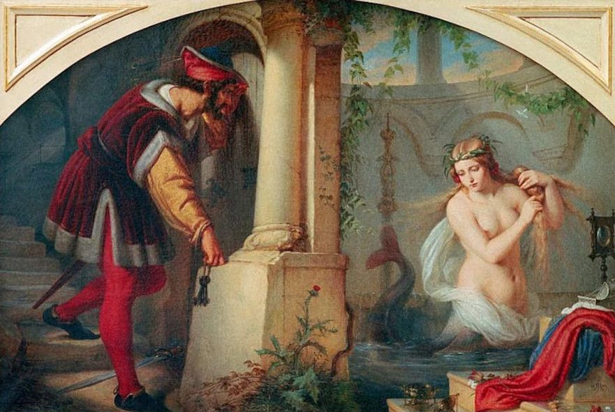 Die schöne Melusine - Gemälde von Julius Hubner © Wikimedia Commons