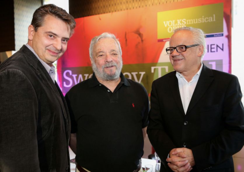 Volksoper Wien / Christoph Wagner-Trenkwitz, Stephen Sondheim, Robert Meyer hier zur Pressekonferenz Sweeney Todd 2013 © Barbara Pálffy