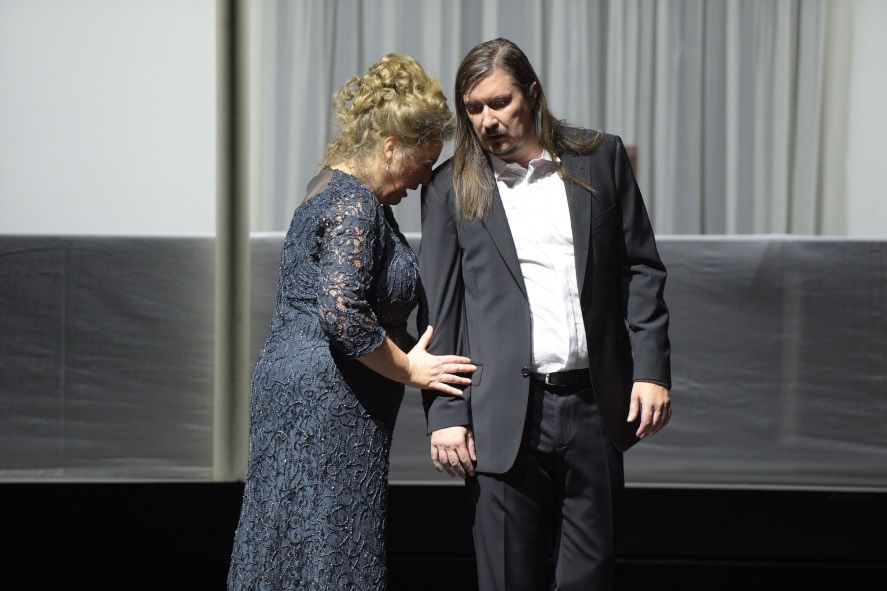 Deutsche Oper am Rhein / Tristan und Isolde hier Alexandra Petersamer (Isolde), Daniel Frank (Tristan). © Hans Jörg Michel