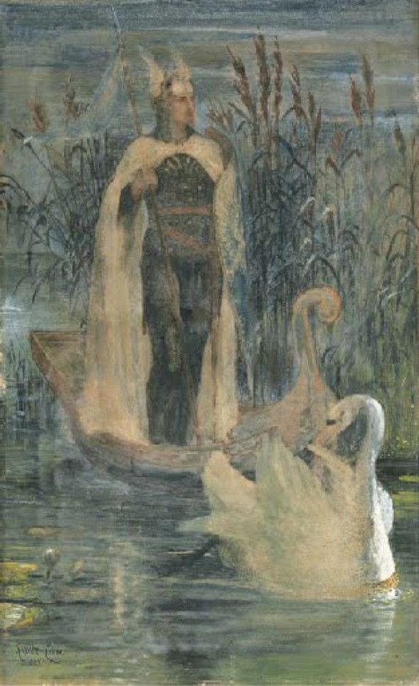 LOHENGRIN 1895 gemalt von Walter Crane © Wikimedia Commons