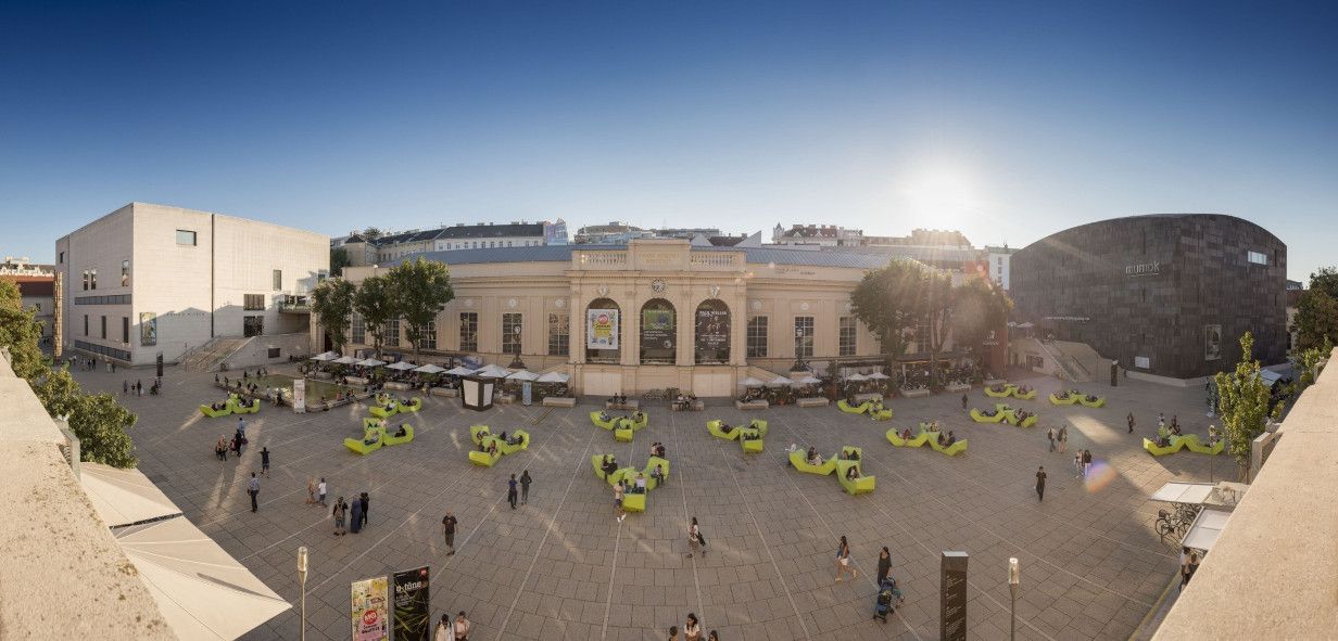 Museumsquartier Halle E - Panorama - Interimspielstätte Theater an der Wien © Alexander Eugen Koller