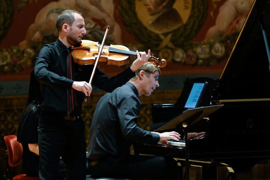 Semperoper Dresden / Antoine Tamestit und Cédrik Tiberghien © Matthias Creutziger