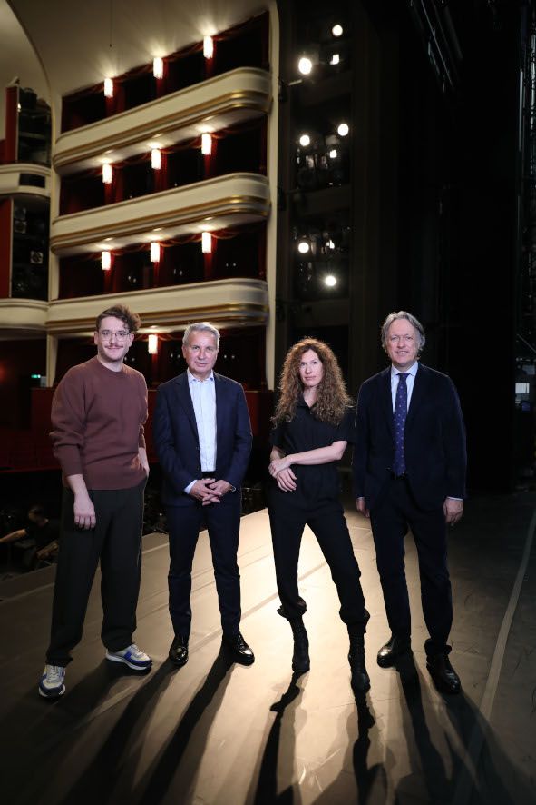 Volksoper Wien/ vl Maurice Lenhard, Christian Zeller, Lotte de Beer, Christoph Ladstätter © Barbara Pálffy