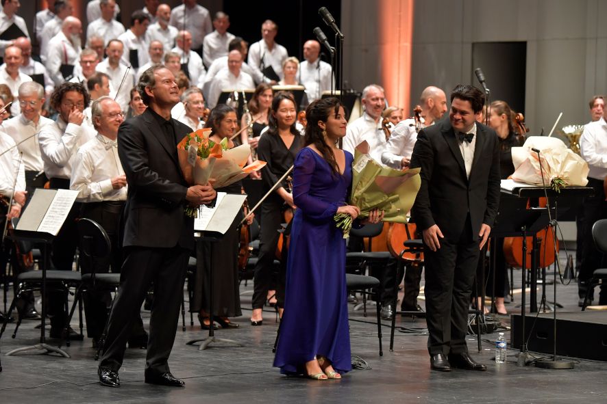 LE CORUM - Opéra Berlioz / Sea Symphony hier Jodie Devos, Sopran; Gérald Finley, Bariton; Christian Macelaru, Dirigent © Festival de Montpellier / Luc Jennepin