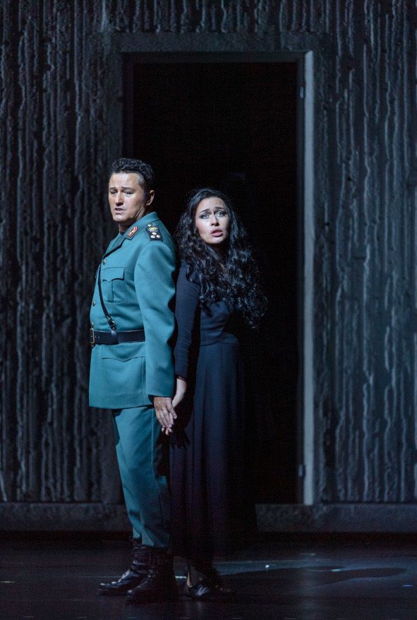 Salzburg / AIDA hier Piotr Beczala (Radames), Elena Stikhina (Aida), © SF / Ruth Walz