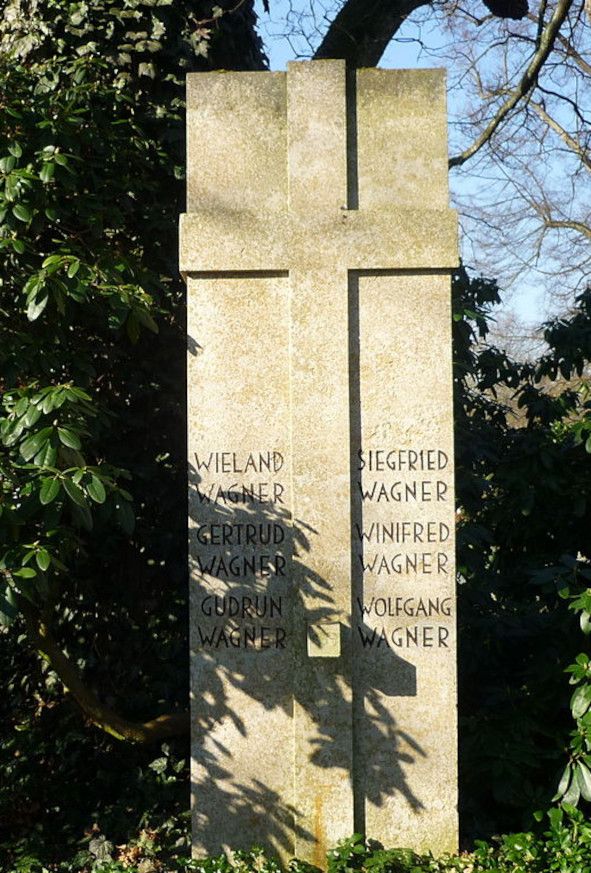 Grabstätte der Familie Wagner auf dem Stadtfriedhof Bayreuth © Wikimedia Commons