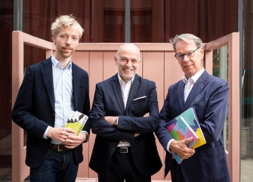 Nationaltheater Mannheim / Roberto Rizzi Brignoli - kommender GMD, Mitte, hier mit Albrecht Pulmann und Fritjof von Gagern © Christian Kleiner 