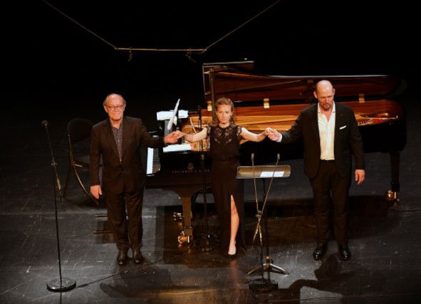 LES LUNDIS MUSICAUX hier Alain Planes - Klavier, Marielou Jacquard - Mezzo-Sopran, Stéphane Dégout - Bariton © Marc Ginot