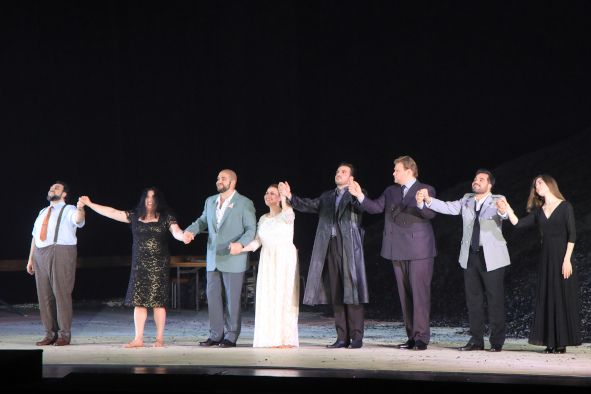 Bayerische Staatsoper / AIDA hier Ensemble © W. Hoesl 