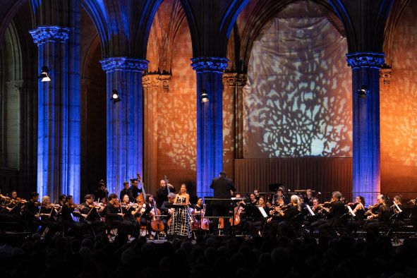 Festival de Saint-Denis Paris / Mahler Chamber Orchestra mit Christiane Karg, Sopran, Andris Nelsons, Dirigent und Orchester © Edouard Brane