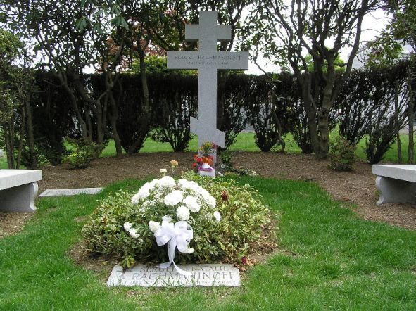 Das Grab von Sergej Rachmaninow in Valhalla, New York © Wikimedia Commons